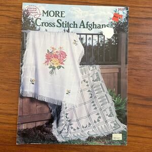 More Cross Stitch Afghans Pattern Book 1989